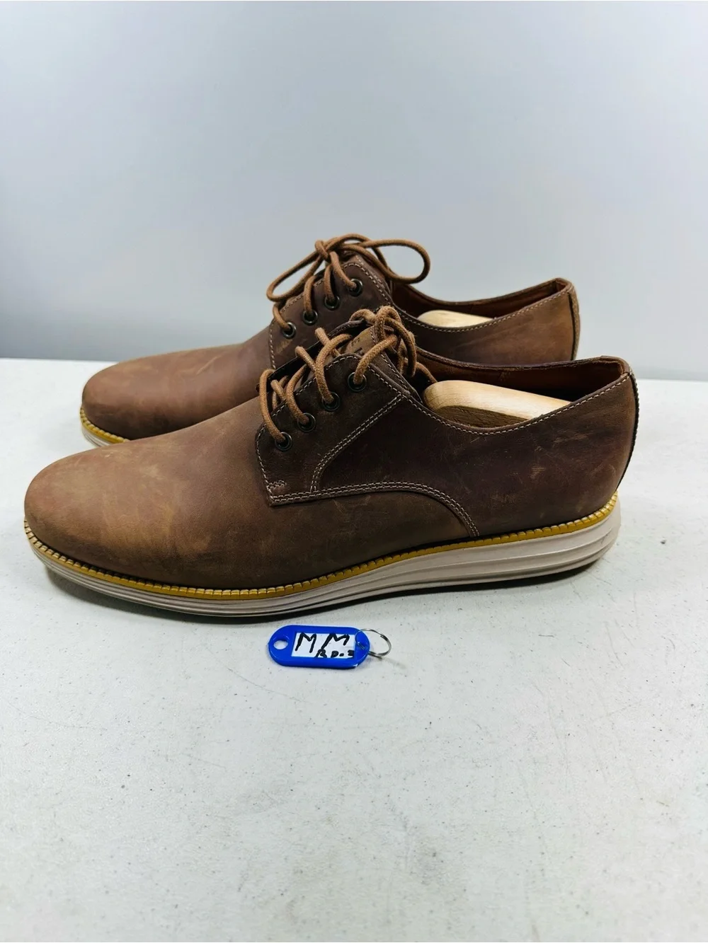 Cole Haan Original Grand Brown Leather Oxfords Men 11 M Casual Plain Toe C30305
